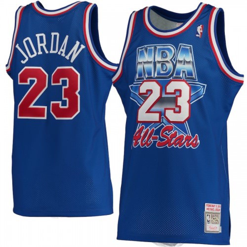 Men's Michael Jordan #23 Throwback Blue 1993 NBA All-Star Game Hardwood Classics Jersey-Pro Kit Vault | Brand New 26/27 Sports Jerseys